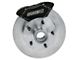 SSBC-USA Comp R 4-Piston Front Drum to Disc Brake Conversion Kit with Vented Rotors; Black Calipers (69-69 V8 Torino)