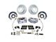 SSBC-USA Comp S 4-Piston Front Drum to Disc Brake Conversion Kit with Vented Rotors; Clear Anodized Calipers (65-66 V8 Fairlane)