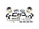 SSBC-USA Comp S 4-Piston Rear Disc Brake Conversion Kit with Cross-Drilled/Slotted Rotors for Ford 9-Inch Small Bearing; Clear Anodized Calipers (63-70 Comet, Falcon; 63-65 Falcon Sedan Delivery)