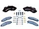 SSBC-USA Barbarian 8-Piston Rear Quick Change Brake Caliper Kit with Semi-Metallic Brake Pads; Black (1999 F-250)