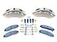 SSBC-USA Barbarian 8-Piston Rear Quick Change Brake Caliper Kit with Semi-Metallic Brake Pads; Clear Anodized (1999 F-250)