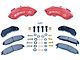 SSBC-USA Barbarian 8-Piston Rear Quick Change Brake Caliper Kit with Semi-Metallic Brake Pads; Red (1999 F-250)