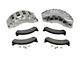 SSBC-USA Barbarian Front 8-Piston Direct Fit Caliper and Semi-Metallic Brake Pad Upgrade Kit with Cross-Drilled Slotted Rotors; Clear Anodized Calipers (1999 F-250)