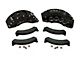 SSBC-USA Barbarian Front 8-Piston Direct Fit Caliper and Semi-Metallic Brake Pad Upgrade Kit with Cross-Drilled Slotted Rotors; Black Calipers (1999 F-250)