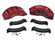 SSBC-USA Barbarian Front 8-Piston Direct Fit Caliper and Semi-Metallic Brake Pad Upgrade Kit with Cross-Drilled Slotted Rotors; Red Calipers (1999 F-250)