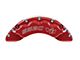 SSBC-USA Barbarian Front 8-Piston Direct Fit Caliper and Semi-Metallic Brake Pad Upgrade Kit with Cross-Drilled Slotted Rotors; Red Calipers (1999 F-250)