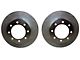 SSBC-USA Barbarian Rear 8-Piston Direct Fit Caliper and Semi-Metallic Brake Pad Upgrade Kit with Cross-Drilled Slotted Rotors; Black Calipers (1999 F-250)