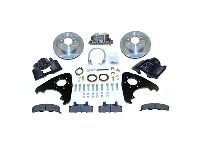 SSBC-USA Front Power Drum to Disc Brake Conversion Kit with Vented Rotors; Zinc Calipers (66-72 F-100)