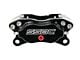 SSBC-USA Comp S 4-Piston Front Quick Change Brake Caliper Kit with Semi-Metallic Brake Pads; Black (64-67 Mustang)