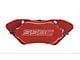 SSBC-USA Comp S 4-Piston Front Quick Change Brake Caliper Kit with Semi-Metallic Brake Pads; Red (64-67 Mustang)