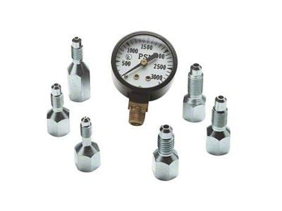 SSBC-USA Brake Pressure Gauge Kit; 0 to 3,000 PSI (Universal; Some Adaptation May Be Required)