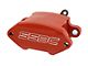 SSBC-USA Sport R1 Rear Disc Brake Conversion Kit with Built-In Parking Brake Assembly with Slotted Rotors; Red Calipers (68-81 Camaro w/ Staggered Shocks)