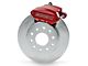 SSBC-USA Sport R1 Rear Disc Brake Conversion Kit with Built-In Parking Brake Assembly with Vented Rotors; Red Calipers (1967 Camaro w/ Non-Staggered Shocks & C-Clip Axles)