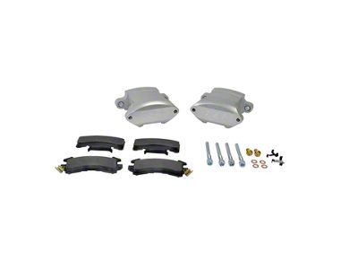 SSBC-USA Sport Twin 2-Piston Front Quick Change Brake Caliper Kit with Street Performance Brake Pads; Zinc (82-92 Camaro)