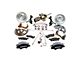 SSBC-USA Super Twin Front Power Drum to Disc Brake Conversion Kit with 2-Inch Drop Spindles and Cross-Drilled/Slotted Rotors; Black Calipers (67-69 Camaro)