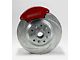 SSBC-USA Super Twin Front Power Drum to Disc Brake Conversion Kit with 2-Inch Drop Spindles and Cross-Drilled/Slotted Rotors; Red Calipers (67-69 Camaro)