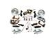 SSBC-USA Super Twin Front Power Drum to Disc Brake Conversion Kit with 2-Inch Drop Spindles and Cross-Drilled/Slotted Rotors; Zinc Calipers (64-72 GTO, LeMans, Tempest)