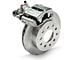 SSBC-USA Rear Disc Brake Conversion Kit with Built-In Parking Brake Assembly and Cross-Drilled/Slotted Rotors; Zinc Calipers (64-67 Malibu)