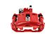 SSBC-USA Rear Disc Brake Conversion Kit with Built-In Parking Brake Assembly and Vented Rotors; Red Calipers (64-67 Malibu)