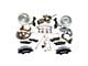 SSBC-USA Super Twin Front Power Drum to Disc Brake Conversion Kit with 2-Inch Drop Spindles and Cross-Drilled/Slotted Rotors; Black Calipers (64-72 El Camino, Sprint)