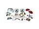 SSBC-USA Super Twin Front Power Drum to Disc Brake Conversion Kit with Spindles and Vented Rotors; Red Calipers (64-72 El Camino, Sprint)