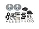 SSBC-USA Sport R1 Rear Disc Brake Conversion Kit with Built-In Parking Brake Assembly and Vented Rotors for Ford 9-Inch Small Bearing; Black Calipers (68-70 Falcon)