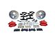 SSBC-USA Sport R1 Rear Disc Brake Conversion Kit with Built-In Parking Brake Assembly and Vented Rotors for Ford 9-Inch Large Bearing; Red Calipers (63-70 Comet, Falcon)