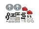 SSBC-USA Sport R1 Rear Disc Brake Conversion Kit with Built-In Parking Brake Assembly and Vented Rotors for Ford 9-Inch Small Bearing; Red Calipers (68-70 Falcon)