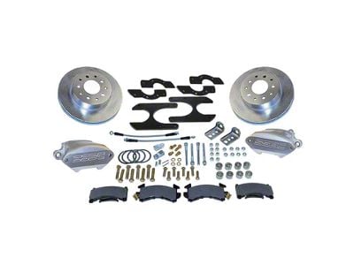 SSBC-USA Sport R1 Rear Disc Brake Conversion Kit with Built-In Parking Brake Assembly and Vented Rotors for Ford 9-Inch Large Bearing; Zinc Calipers (63-70 Comet, Falcon)