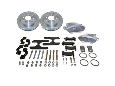 SSBC-USA Sport R1 Rear Disc Brake Conversion Kit with Built-In Parking Brake Assembly and Vented Rotors for Ford 9-Inch Small Bearing; Zinc Calipers (68-70 Falcon)