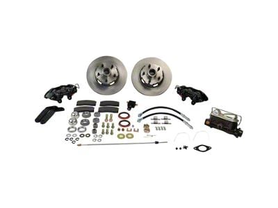 SSBC-USA Front Non-Power Drum to Disc Brake Conversion Kit with Vented Rotors; Zinc Calipers (59-66 Galaxie w/o Factory Sway Bar)