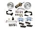 SSBC-USA Front Power Drum to Disc Brake Conversion Kit with Cross-Drilled/Slotted Rotors; Zinc Calipers (59-64 Biscayne, Impala)