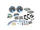 SSBC-USA Front Power Drum to Disc Brake Conversion Kit with Cross-Drilled/Slotted Rotors; Zinc Calipers (65-68 Biscayne, Impala)