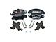 SSBC-USA Super Twin 2-Piston Front Quick Change Brake Caliper Kit with Street Performance Brake Pads; Black (69-85 Caprice, Impala)