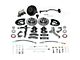 SSBC-USA Front Power Drum to Disc Brake Conversion Kit with Spindles and Cross-Drilled/Slotted Rotors; Zinc Calipers (68-69 Mustang w/ Manual Transmission)