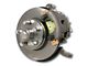 SSBC-USA Front Power Drum to Disc Brake Conversion Kit with Spindles and Cross-Drilled/Slotted Rotors; Zinc Calipers (68-69 Mustang w/ Manual Transmission)