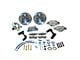 SSBC-USA Front Power Drum to Disc Brake Conversion Kit with Cross-Drilled/Slotted Rotors; Zinc Calipers (55-57 150, 210, Bel Air, Nomad)