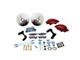 SSBC-USA Super Twin Front Non-Power Drum to Disc Brake Conversion Kit with Spindles and Vented Rotors; Red Calipers (55-57 150, 210, Bel Air, Nomad)