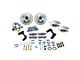 SSBC-USA Super Twin Front Power Drum to Disc Brake Conversion Kit with Spindles and Vented Rotors; Zinc Calipers (55-57 150, 210, Bel Air, Nomad)