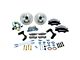 SSBC-USA Super Twin Front Power Drum to Disc Brake Conversion Kit with Spindles and Vented Rotors; Red Calipers (55-57 150, 210, Bel Air, Nomad)