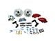 SSBC-USA Super Twin Front Power Drum to Disc Brake Conversion Kit with Spindles and Vented Rotors; Black Calipers (55-57 150, 210, Bel Air, Nomad)