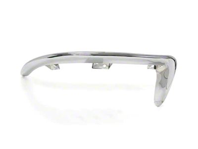 Rear Bumper; Driver Side; Chrome (63-67 Corvette C2)