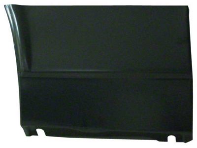 Front Fender Lower Rear Repair Panel with Brace; Driver Side (67-68 Firebird)