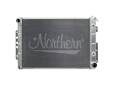 Muscle Car Aluminum Radiator; 27-3/4 x 18-7/8 x 3-1/8 (67-69 Big Block V8 Firebird w/ Automatic Transmission)