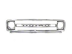 Grille Shell with Chevrolet Letters; Chrome Steel (69-70 Blazer, C10, C20, K10, K20, Suburban)