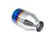 Street Series Street Style Straight Cut Exhaust Tip; 4-Inch; Blue Flame (Fits 2.20-Inch Tailpipe)