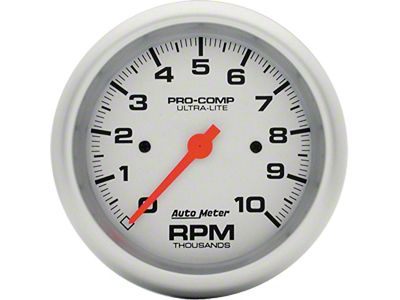 Tachometer,3-3/8,10000 RPM,Ultra Lite,AutoMeter