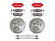 The Right Stuff Detailing Performance Front Disc Brake Conversion Kit; Red Calipers (79-81 Camaro)