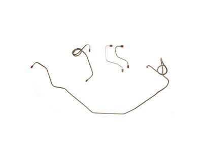 The Right Stuff Detailing Pre-Bent Brake Line Kit; OE Steel (71-79 Camaro w/ Front Power Disc Brakes)