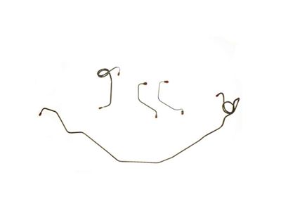 The Right Stuff Detailing Pre-Bent Brake Line Kit; OE Steel (80-81 Camaro w/ Front Power Disc Brakes)